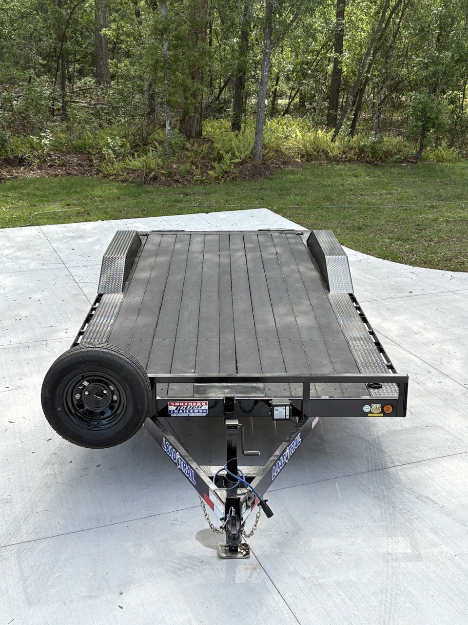 20ft Load Trail Car Hauler - Front Hitch View